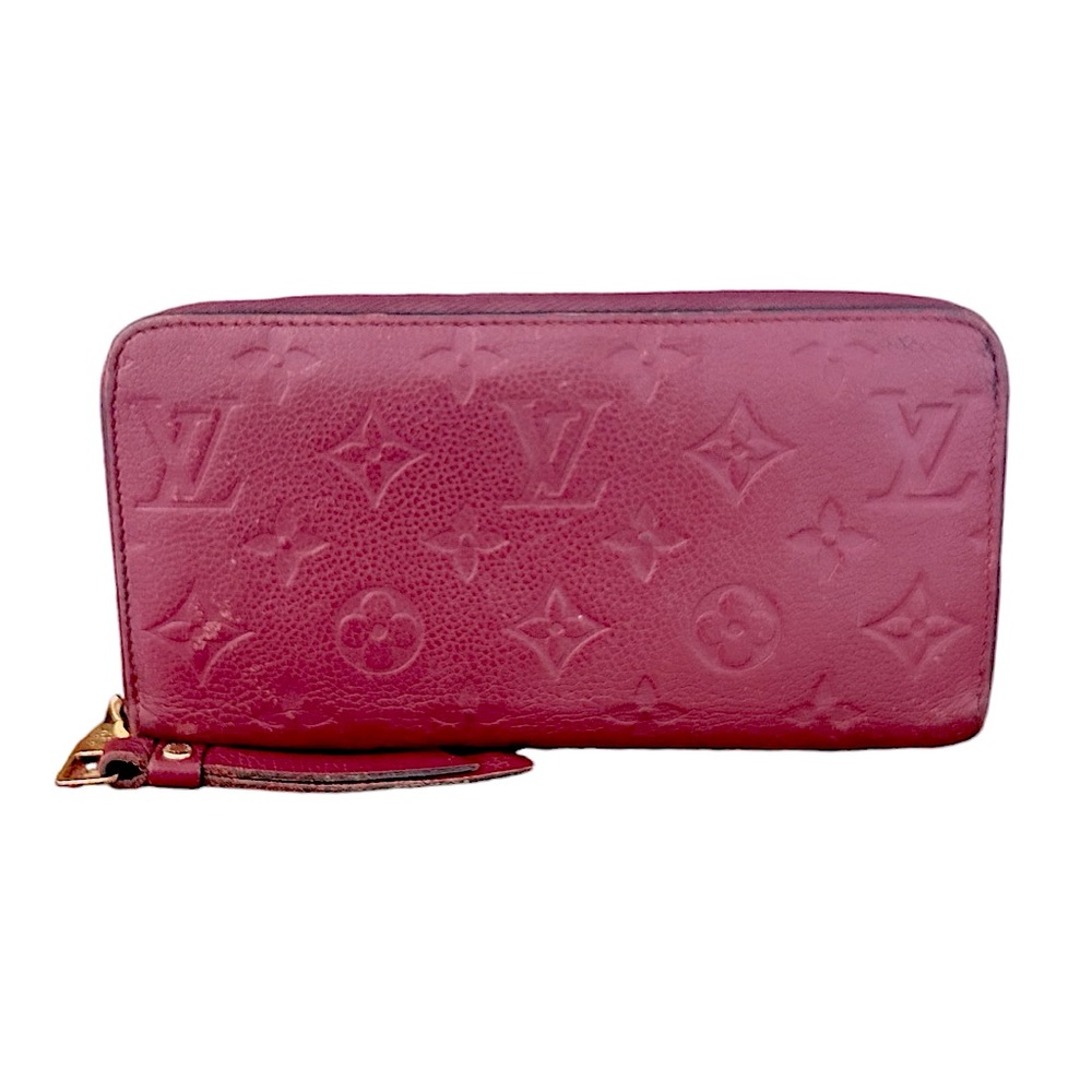 LOUIS VUITTON Mono Empreinte Leather Zippy EUC